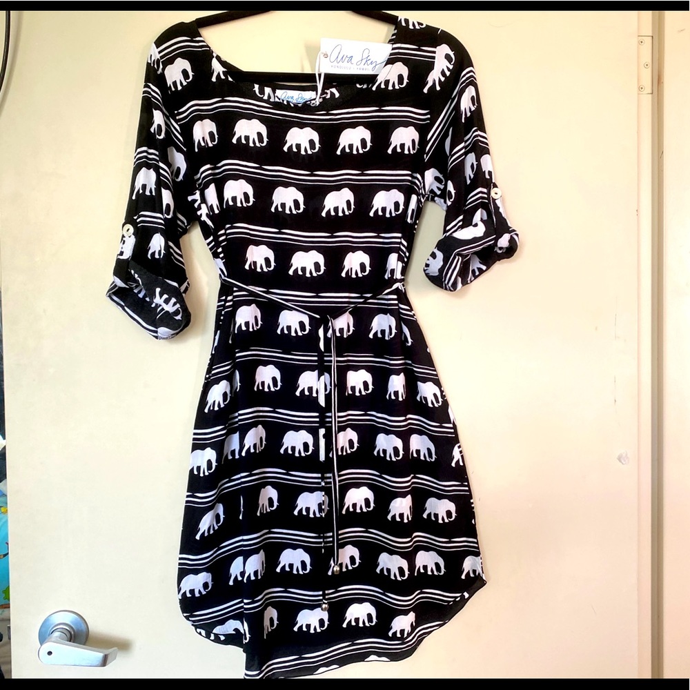 Fighting Eel Hawaii Elephant Dress Celine Tencell